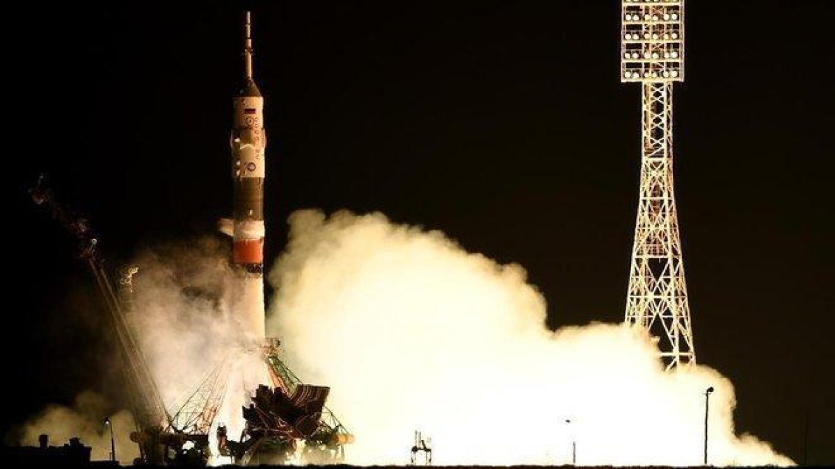 La nave rusa Soyuz.-KIRILL KUDRYAVRSEV (AFP)