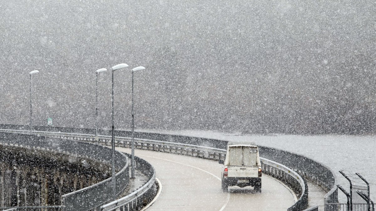Nevada en la zona de Cuerda del Pozo.-L.A.T.