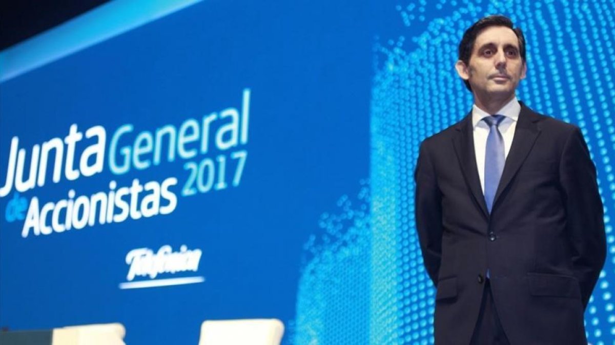 El presidente de Telefónica, Jose Maria Alvarez-Pallete-EFE / CESAR CABRERA
