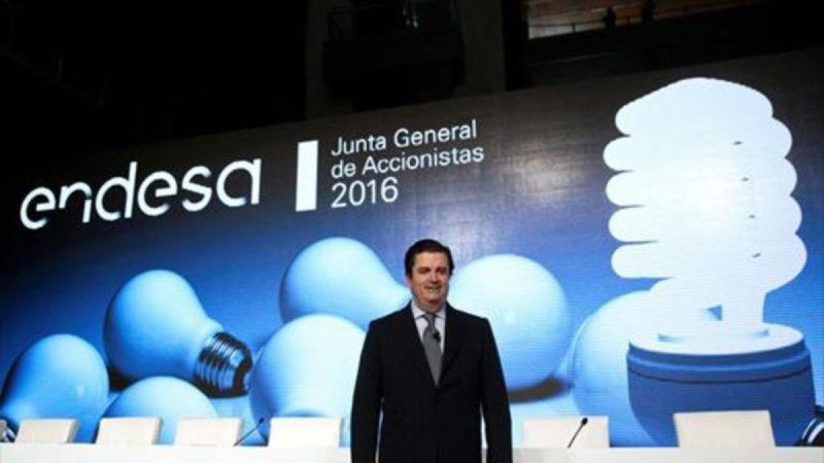 Borja Prado, ayer, en la presentación de resultados de Endesa.-REUTERS / ANDREA COMAS