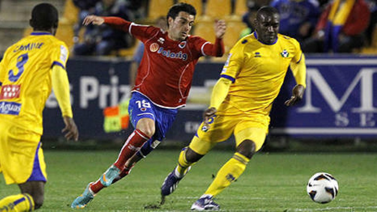 El Numancia empató a uno en su visita de la temporada pasada a Alcorcón. / ÁREA 11-
