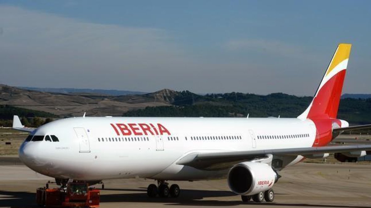 Un avión de Iberia-AFP