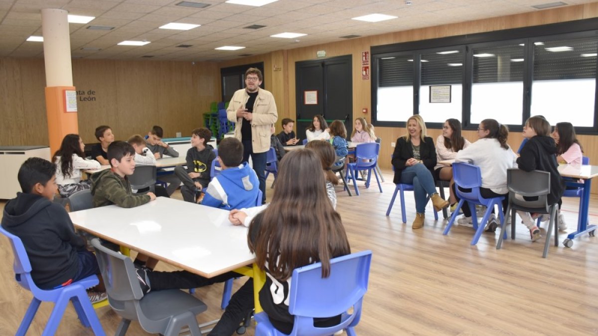 Taller para la prevención de riesgos laborales celebrado en el colegio Infantes de Lara de Soria. HDS