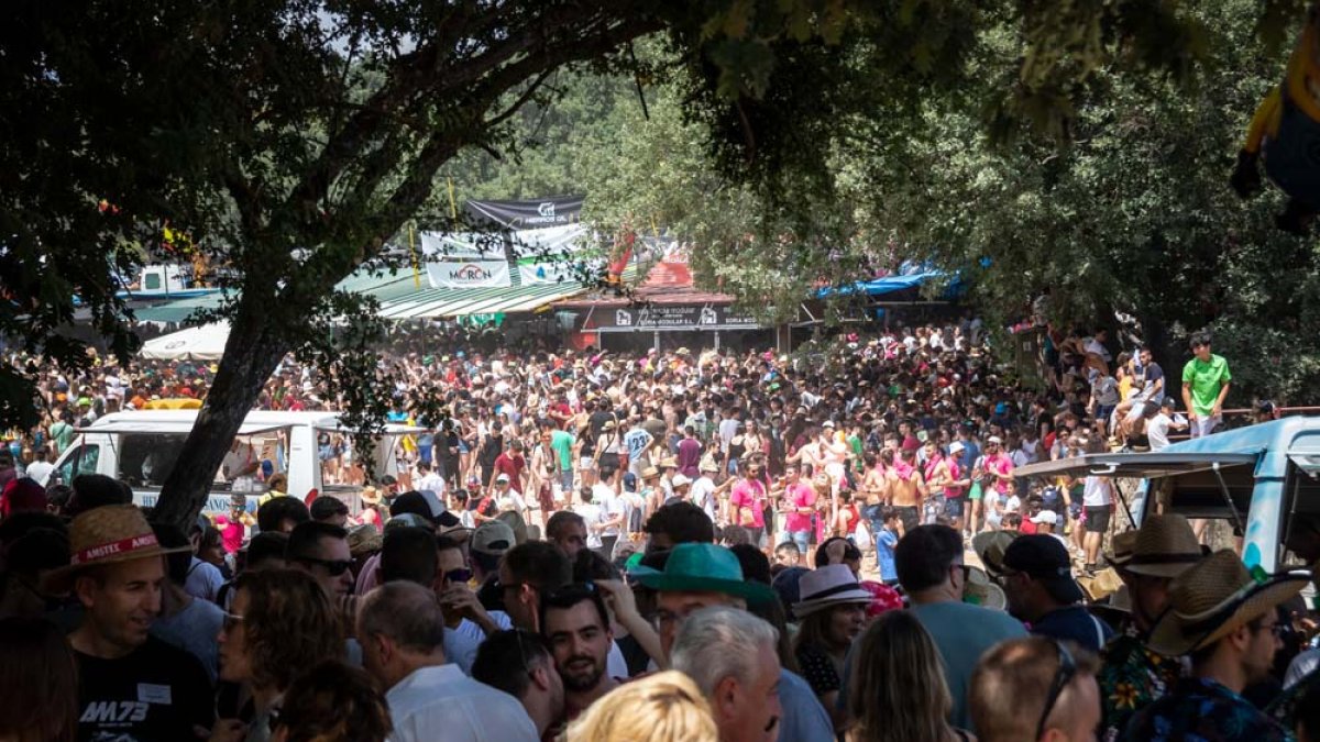 Impresionante afluencia a las 16.15 horas en Valonsadero. GONZALO MONTESEGURO