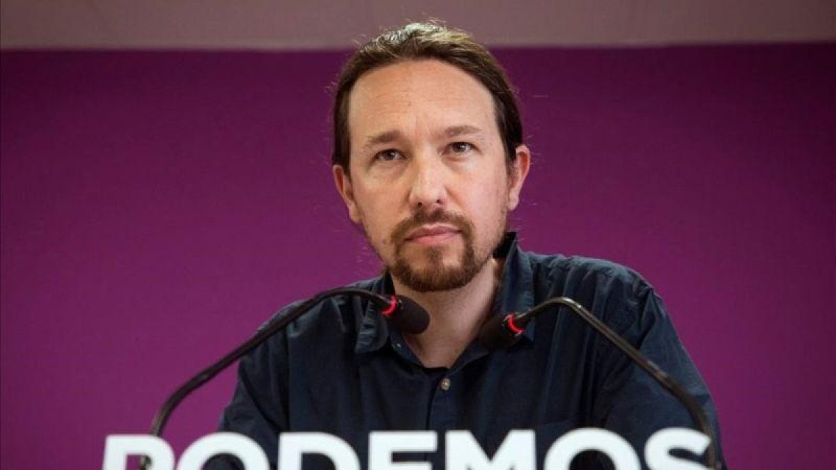 Pablo Iglesias, en rueda de prensa tras las elecciones del 26-M.-EFE / LUCA PIERGIOVANNI