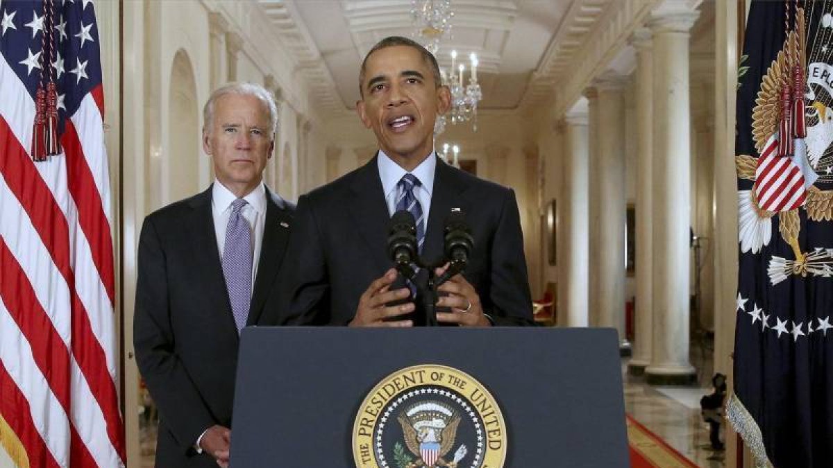 Obama y Biden.-Foto: REUTERS