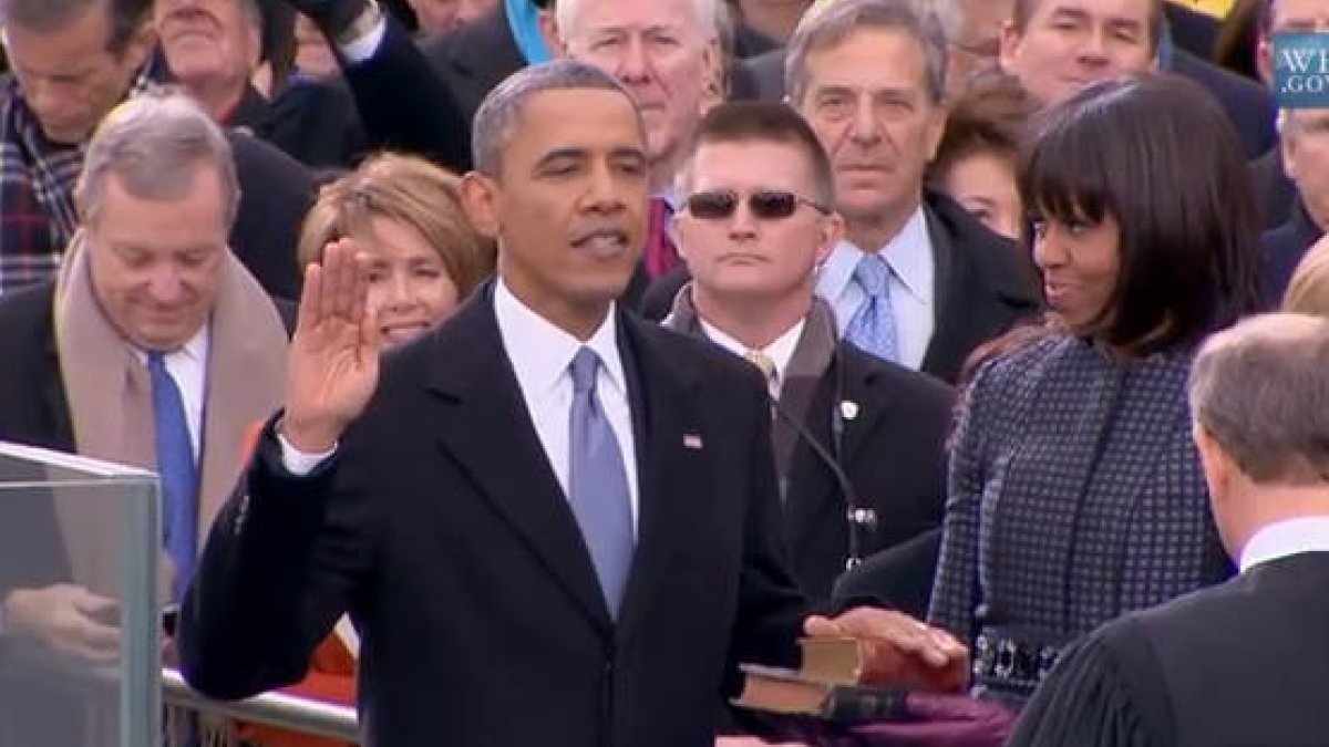 Obama jurada el cargo. / THE WHITE HOUSE-