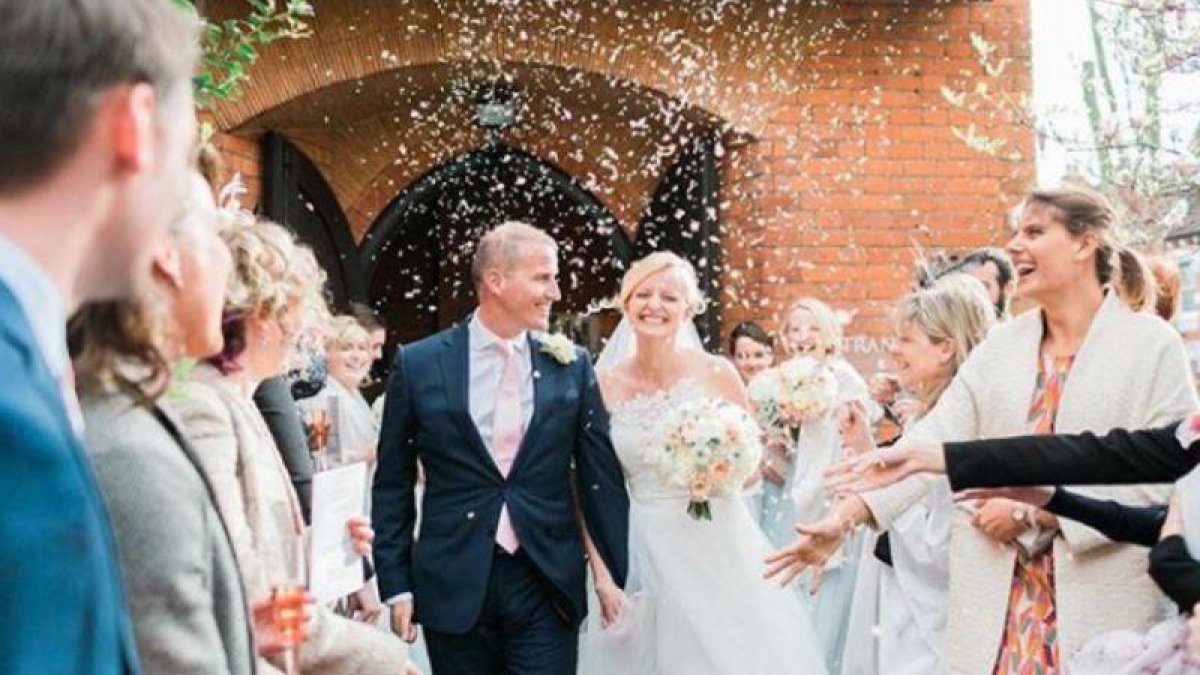 Kate & Dougie celebraron su boda en abril del 2016, en el histórico palacio.-INSTAGRAM