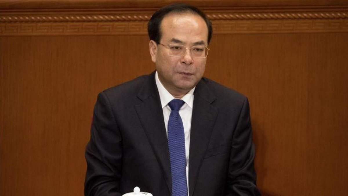 El exministro chino de Sun Zhengcai, que ha sido condenado a cadena perpetua.-MARK SCHIEFELBEIN / AP