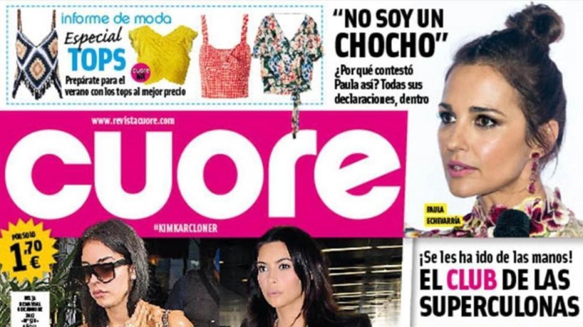 Portada de la revista 'Cuore'.-