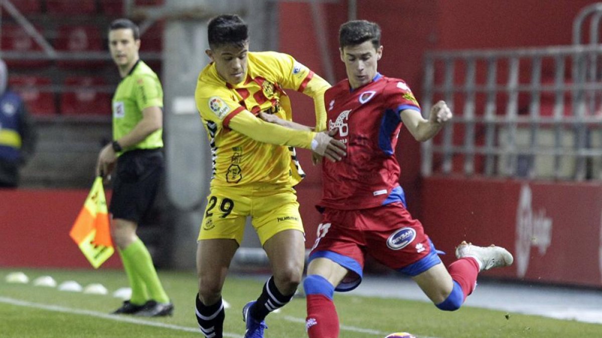 Nacho fue de los destacados en el partido del pasado domingo ante el Nástic.-Luis Ángel Tejedor