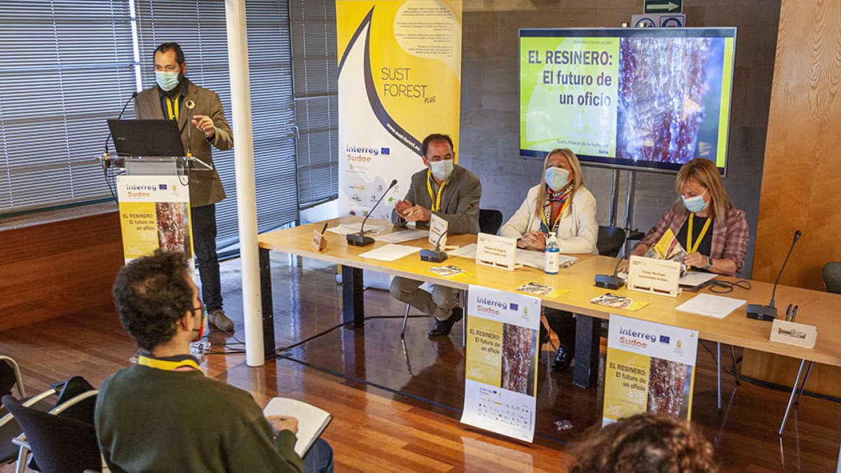 Pablo Sabín interviene en la apertura de la jornada. MARIO TEJEDOR