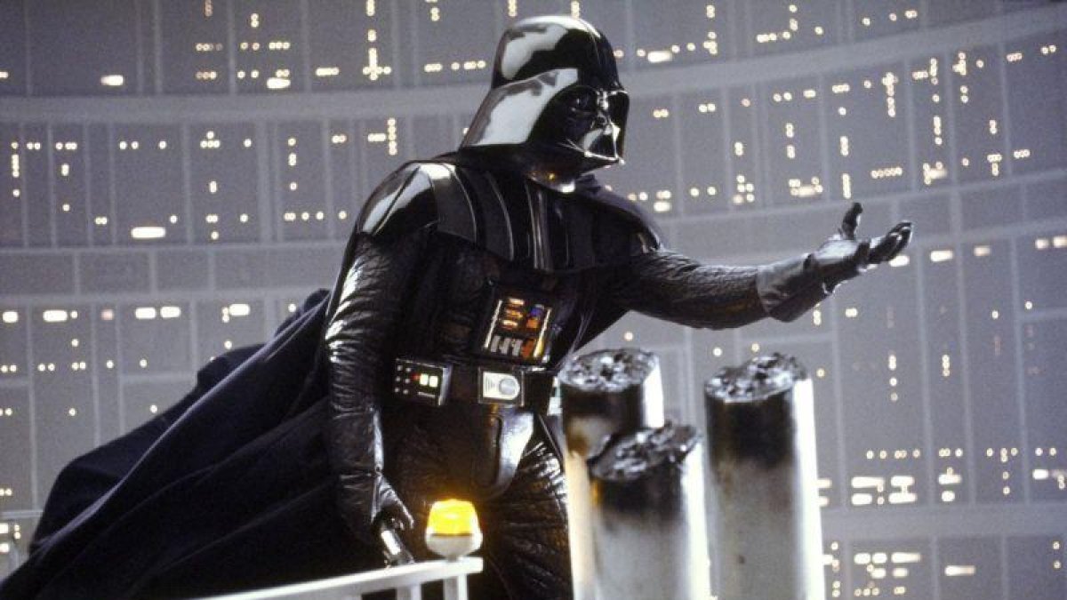 Escena donde Darth Vader se pelea con Luke Skywalker.-LUCAS FILM