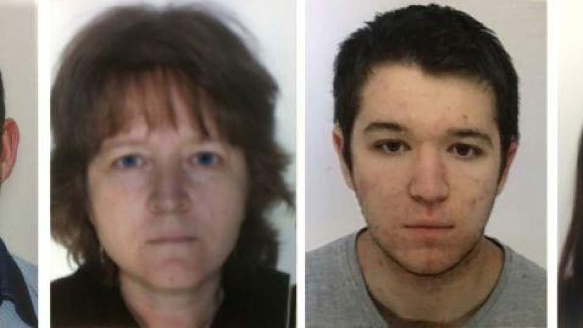 Los cuatro miembros de la familia troadec de izquierda a derecha: Pascal (padre), Brigitte (madre), Sébastien (hijo) y Charlotte (hija).-AP