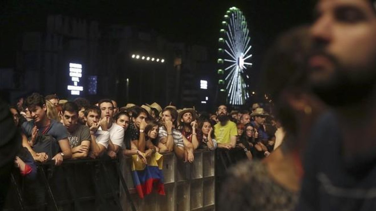 Billie Joe Armstrong, durante la actuación de Green Day en el festival Mad Cool de Madrid.-EFE