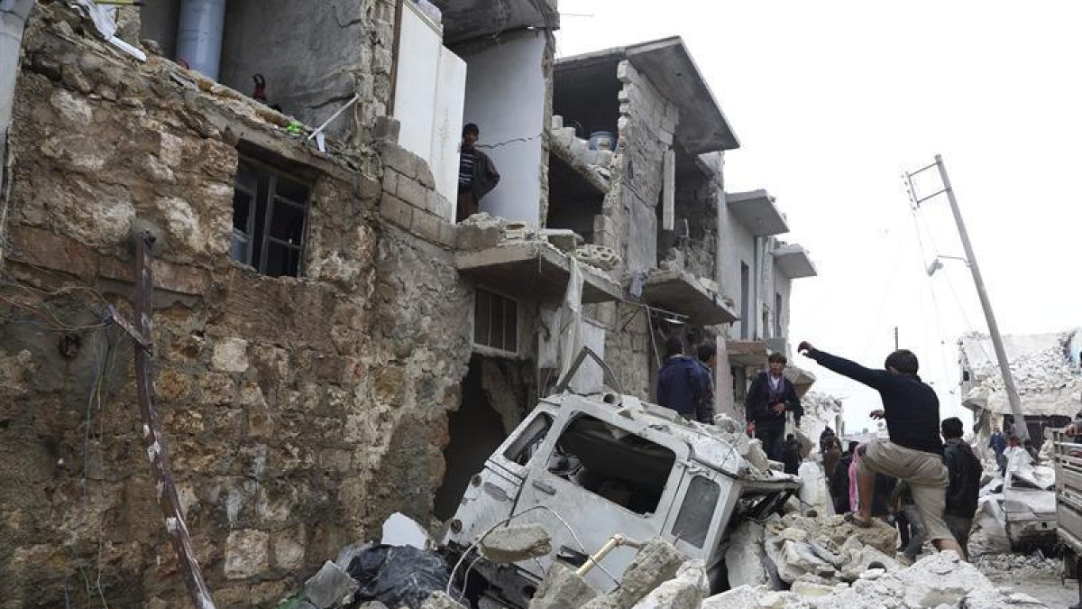 Un bombardeo en Damasco.-EFE / ARCHIVO