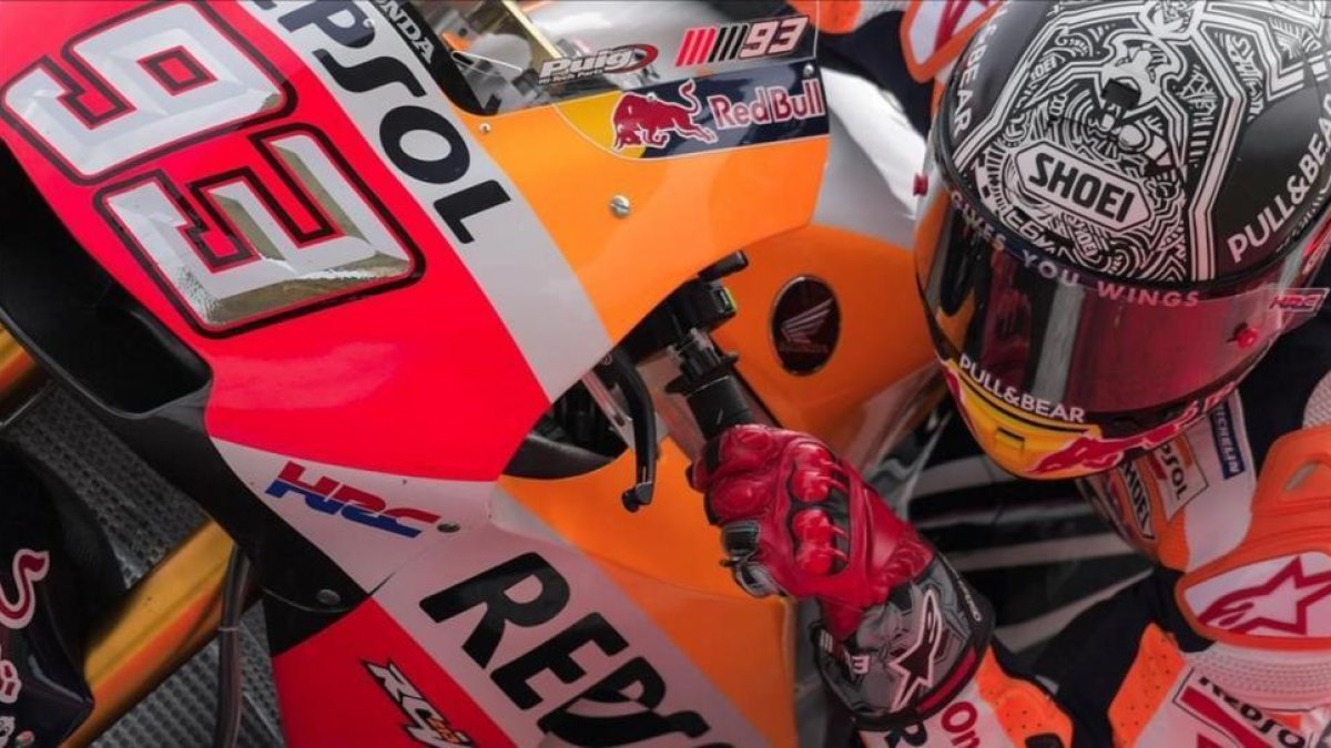 El catalán Marc Márquez, en su nueva Honda RC213V.-AFP