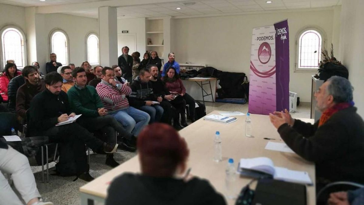 Pedro Arrojo durante su intervención en el acto.-Eva Sánchez