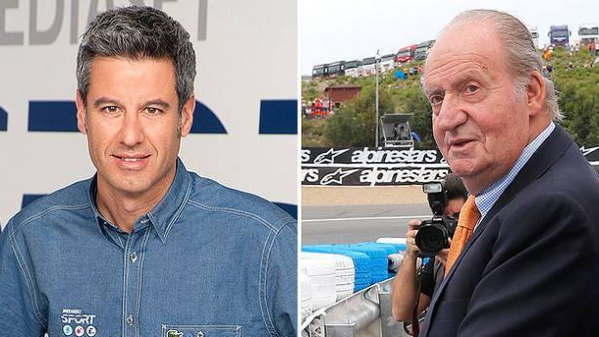 El periodista de Telecinco Nico Abad y el rey Juan Carlos.-Foto: AP / ÁNGEL MORENATTI