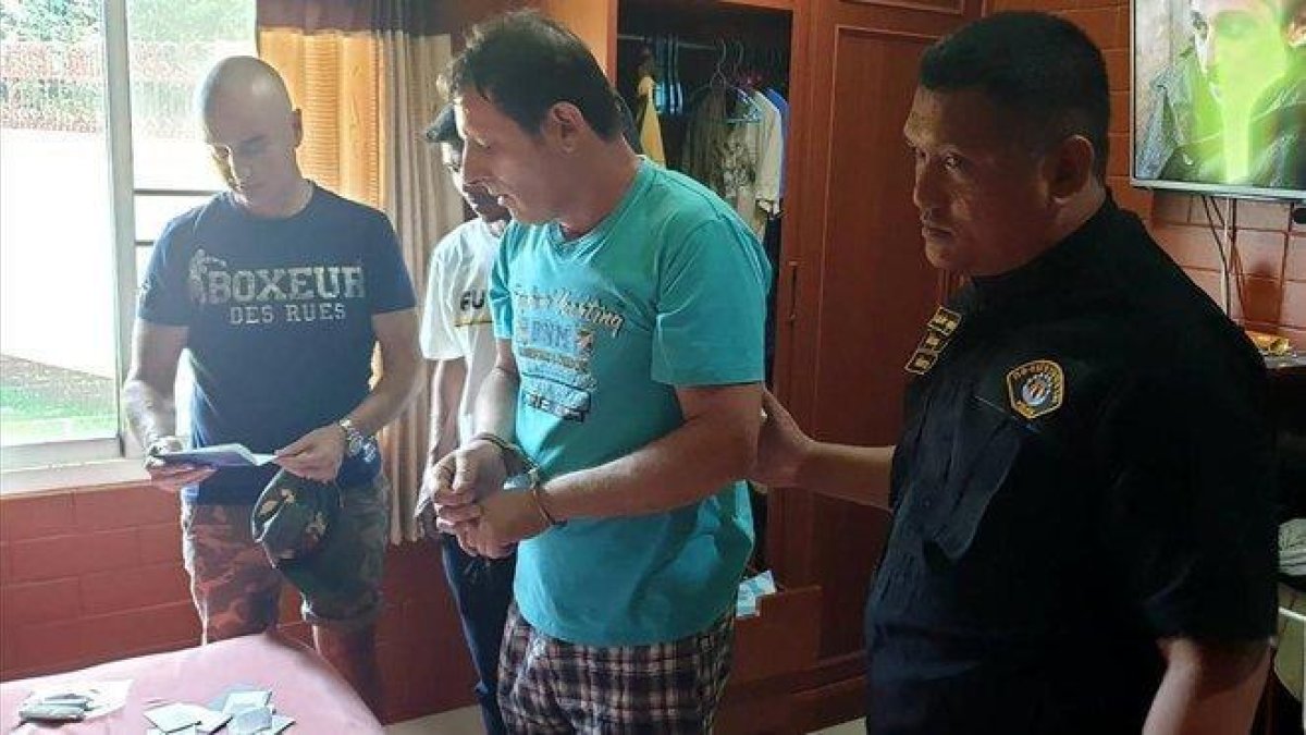 Uno de los denetidos, Francesco Galdelli.-AFP