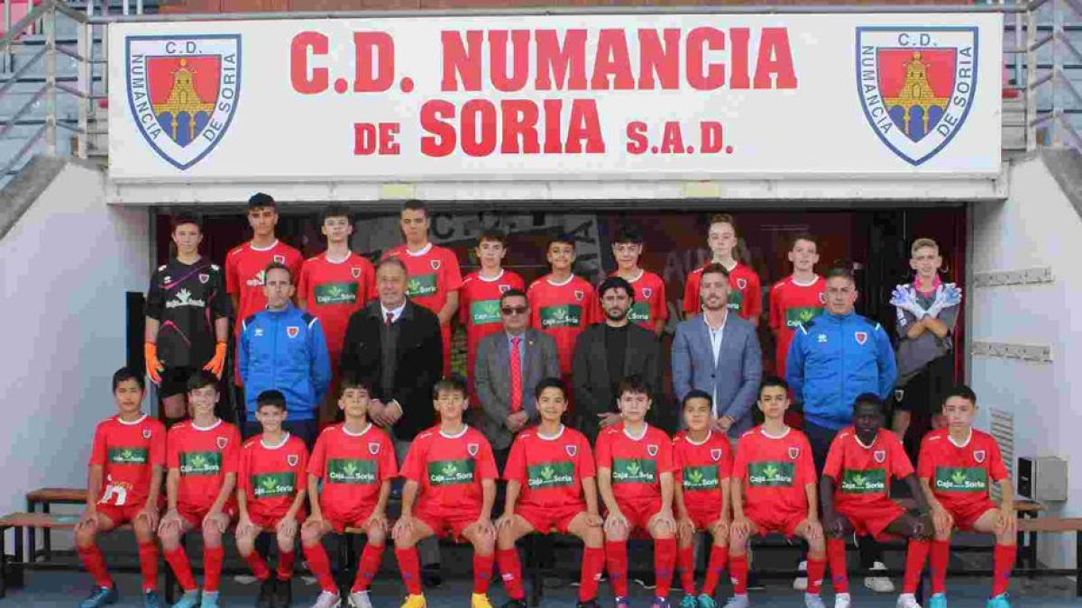 Plantilla del Numancia Infantil B.