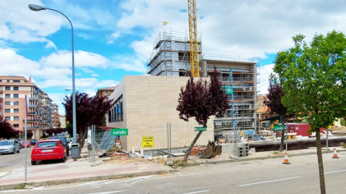 Obras en la nueva Comisaría de Soria.