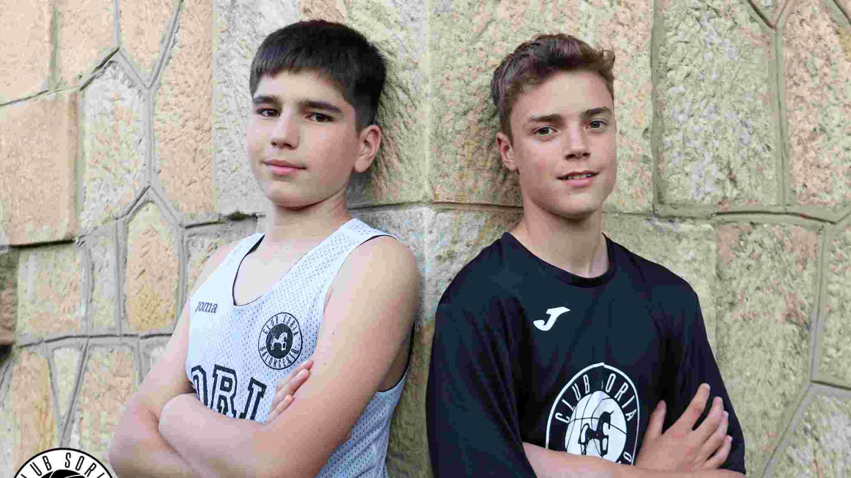Diego Valero y Víctor Chamarro, los representantes del CSB en la preselección regional infantil.