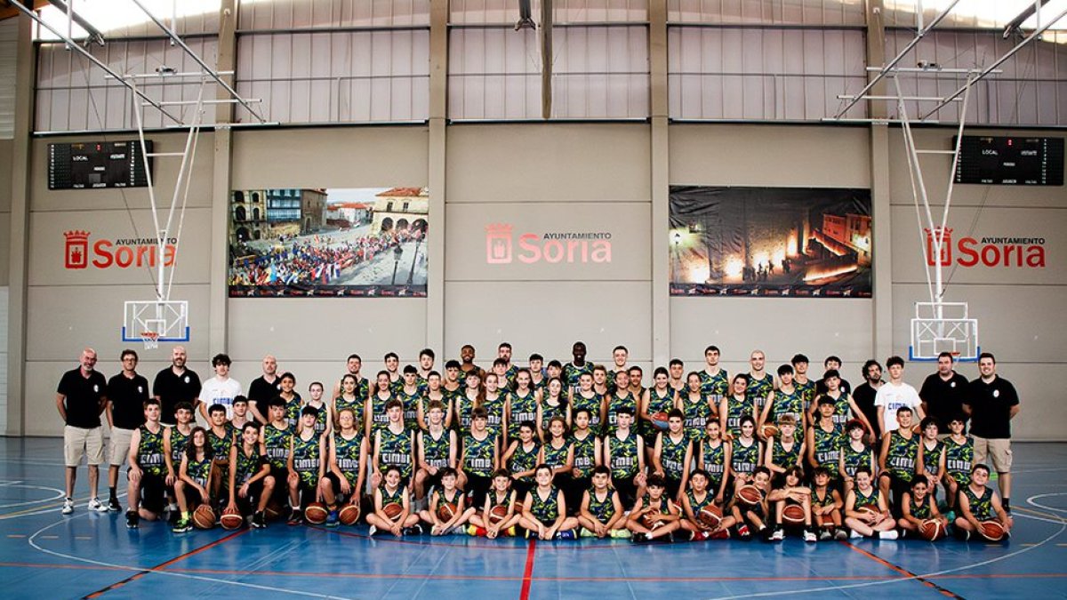 El baloncesto está teniendo gran protagonismo en Soria con el desarrollo del Campus CIMBI esta semana.