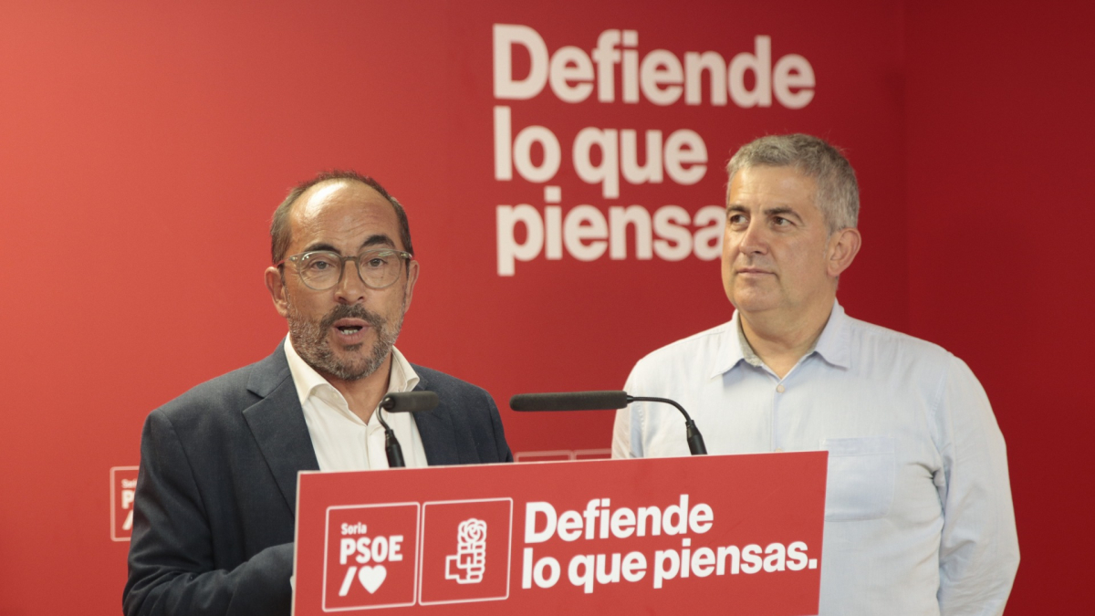 El secretario general del PSOE de Soria, Luis Rey. GONZALO MONTESEGURO