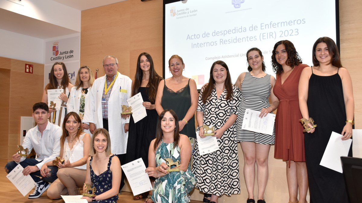 Despedida a los enfermeros residentes que han desarrollado su formación especializada en Soria.