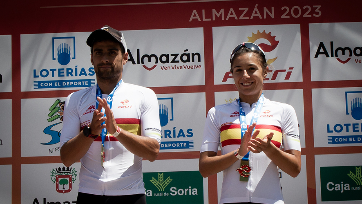 Marina Muñoz durante un de los campeonatos celebrado en Almazán.