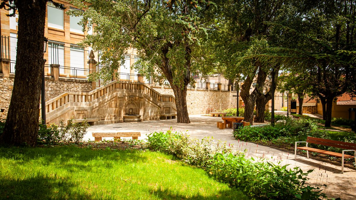 Parque de la Arboleda tras la reciente remodelación.