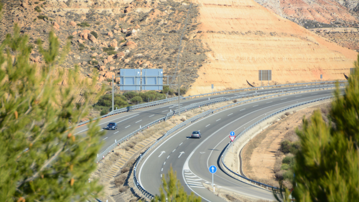 La autovía A-2 a su paso por la provincia de Soria.