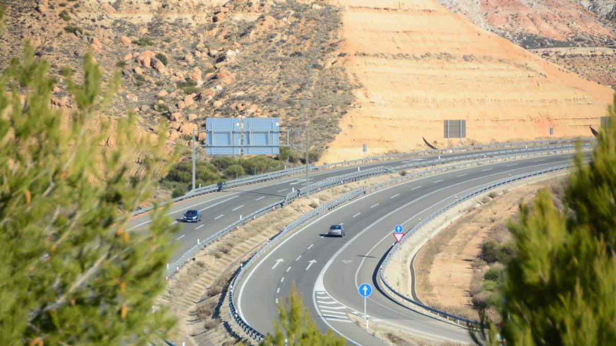Autovía A-2 en la provincia de Soria.