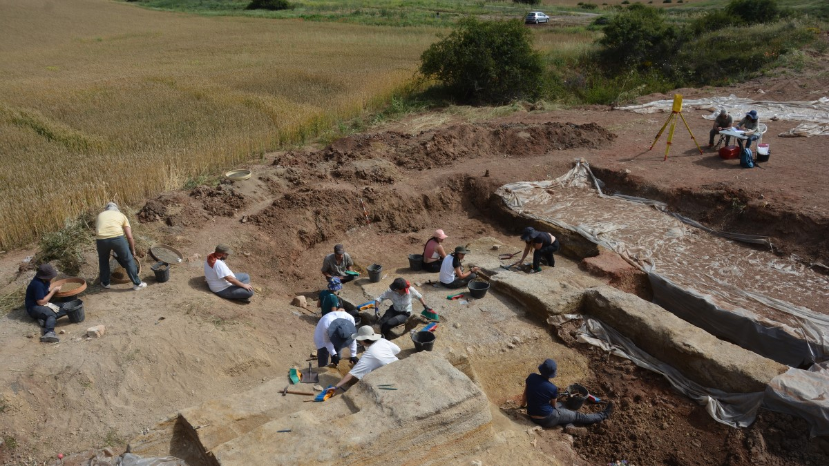 Excavaciones en el yacimiento de Torralba (Medinaceli, Soria).