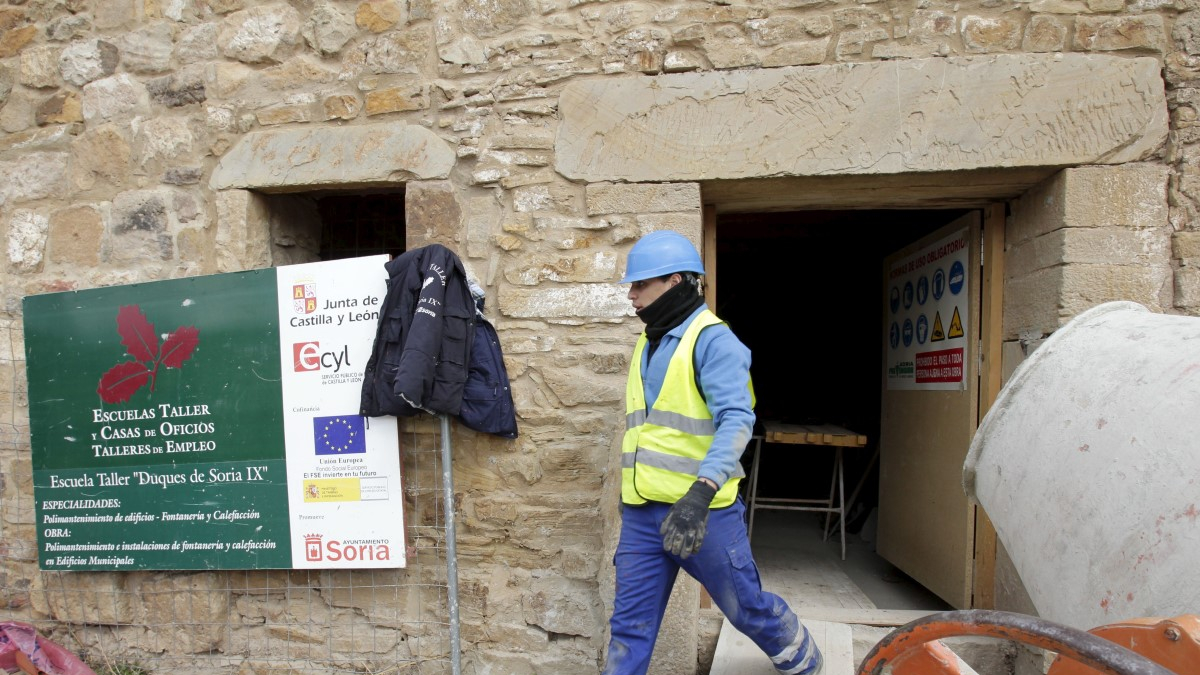 Detalle del Taller de Empleo Duques de Soria en una edición anterior.