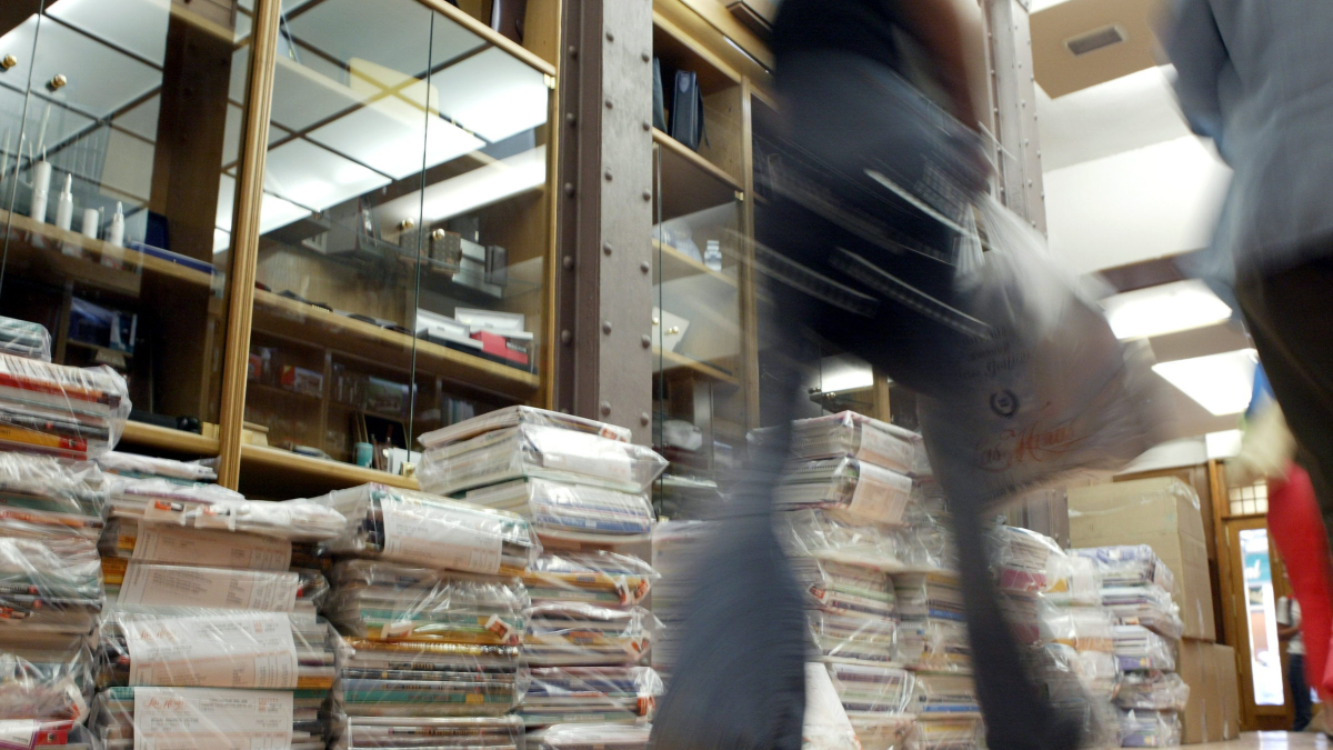 Libros de texto en una librería de Soria en una imagen de archivo.