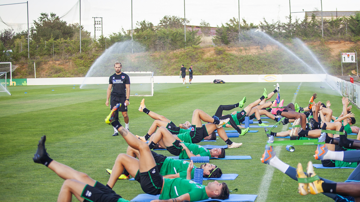 Entrenamiento del CD Numancia.