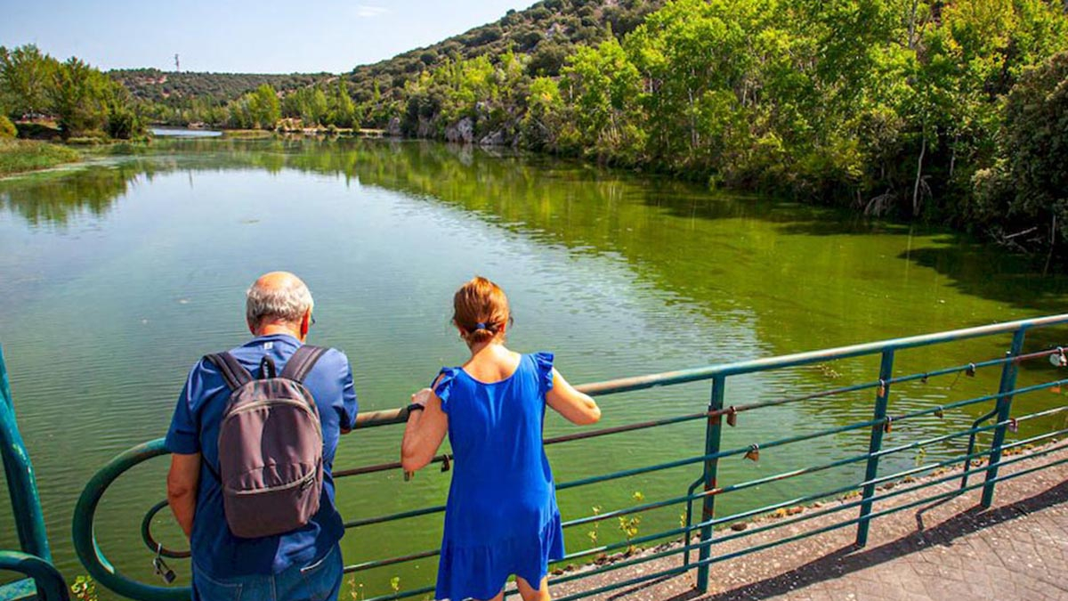 El río Duero verde a su paso por Soria. - MARIO TEJEDOR