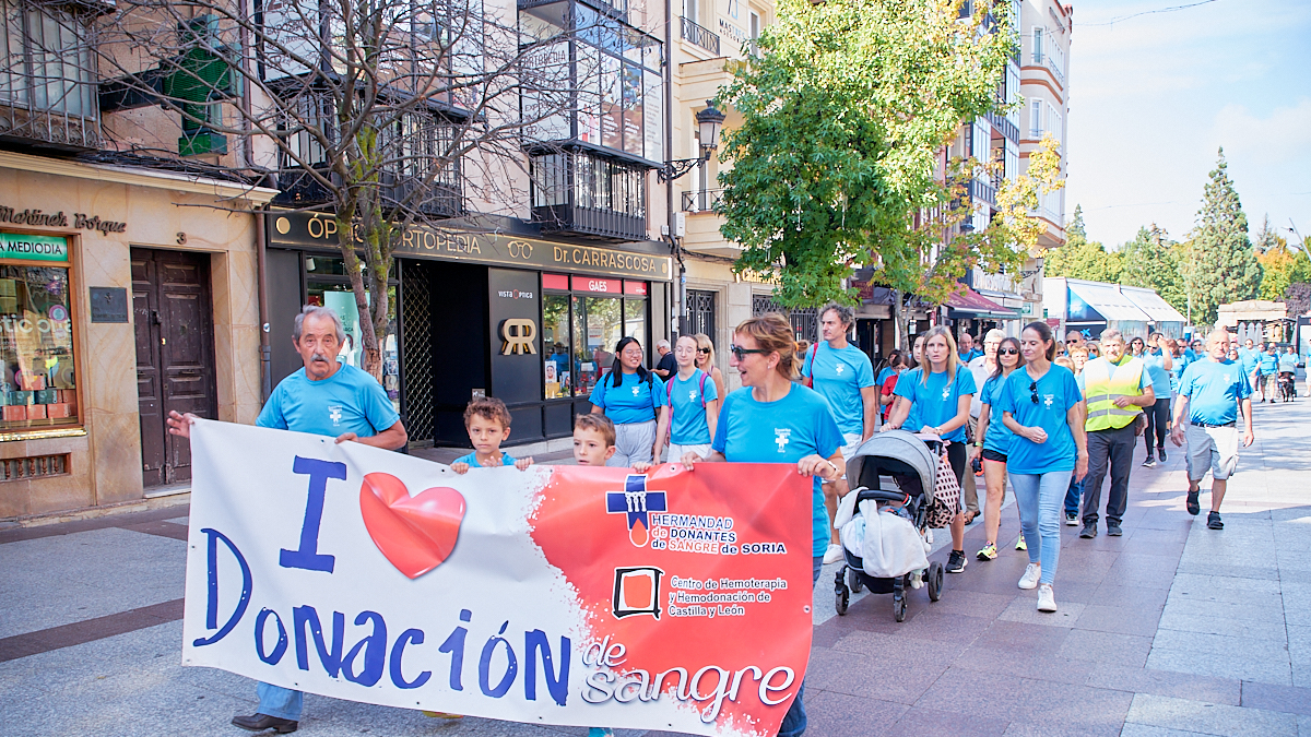 La Hermandad de Donantes de Sangre de Soria celebró su Marcha por la Vida.