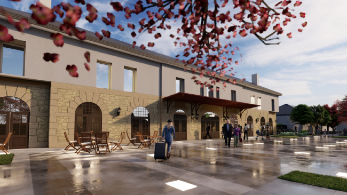 Recreación inicial del proyecto de la futura estación. HDS