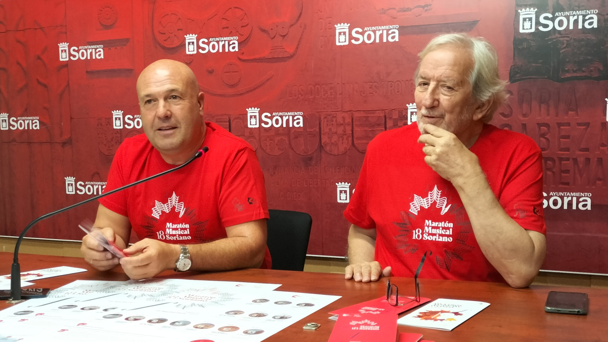 José Manuel Aceña y Jesús Bárez presentan el Maratón Musical Soriano. J.A.C.