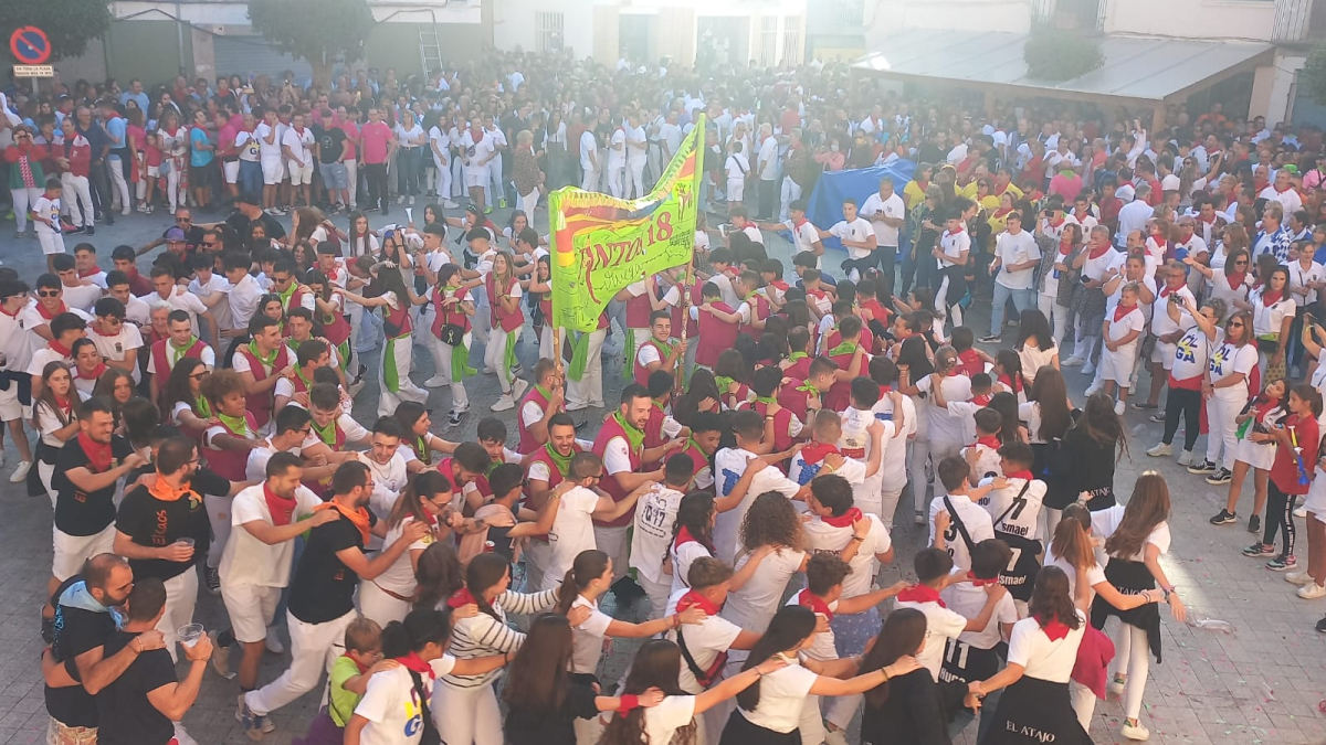 Un momento del pregón de las fiestas de Ólvega.
