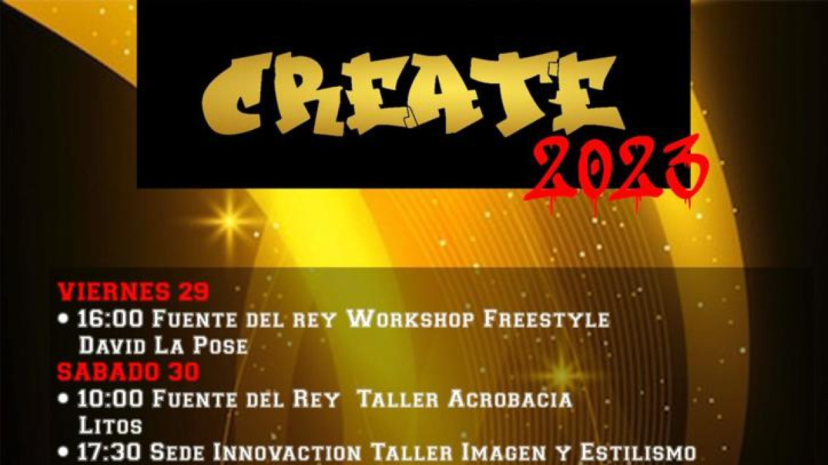 Cartel del Create Dance 2023, festival de arte urbano en Soria.