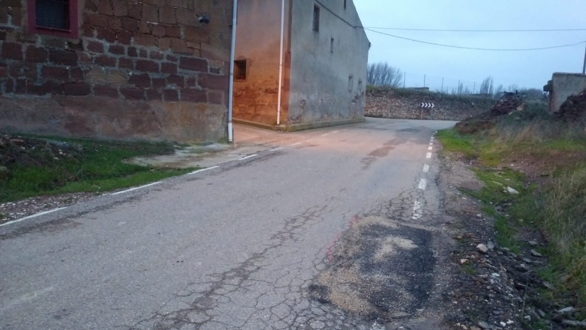 Carretera SO-152 entre Berlanga y Barcones.