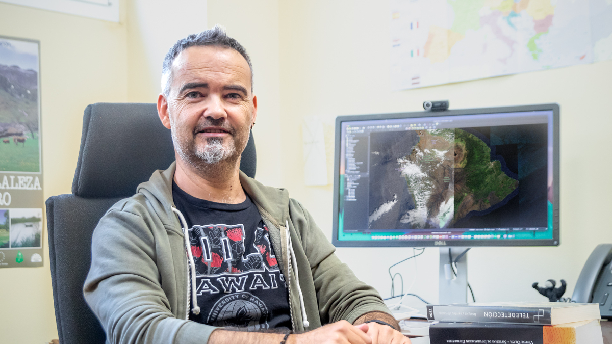 Francisco Rodríguez, investigador de la UVa de Soria que ha realizado la investigación en Hawai.