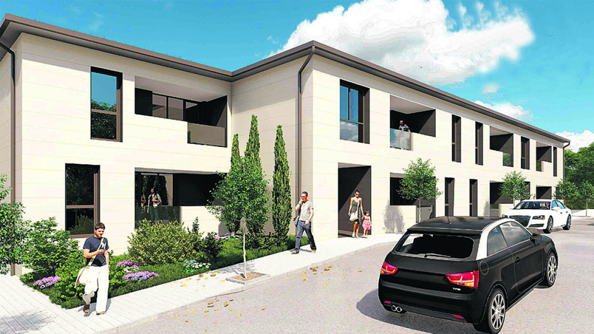 Reproducción de cómo serán las viviendas de San Pedro Manrique.