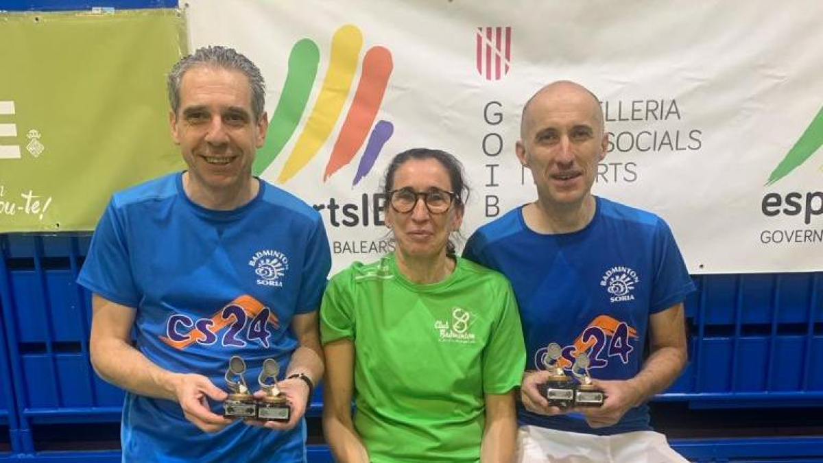 Medallistas senior del bádminton soriano