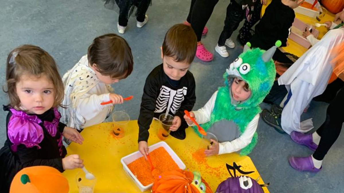 Alumnos de la escuela infantil Gloria Fuertes de la capital, uno de los centros que participan en el estudio