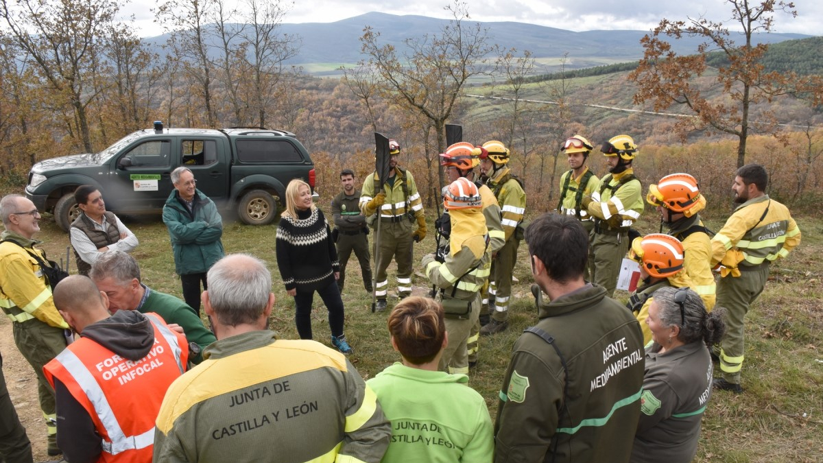 La Junta 'entrena' en Tierras Altas en la lucha contra incendios forestales